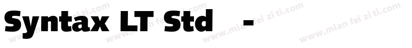 Syntax LT Std 粗体字体转换